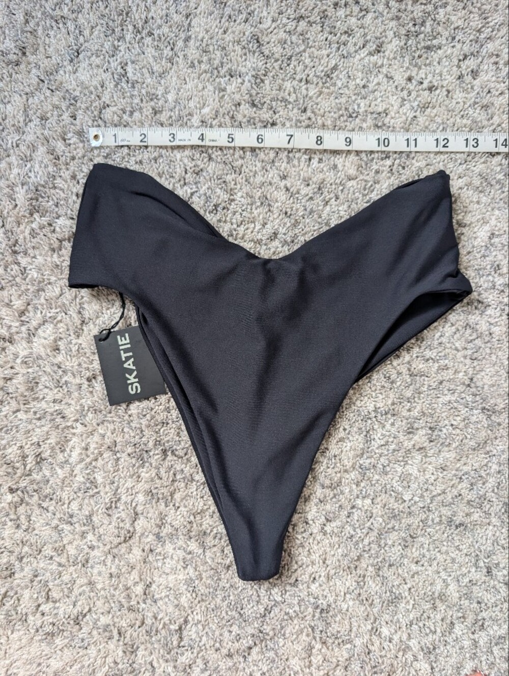 Skatie Black Bikini Bottom NWT - Picture 5 of 6